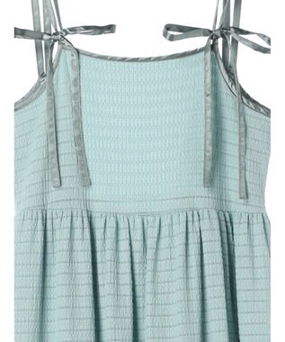 earth music&ecology 表面感肩リボンキャミワンピース Mint