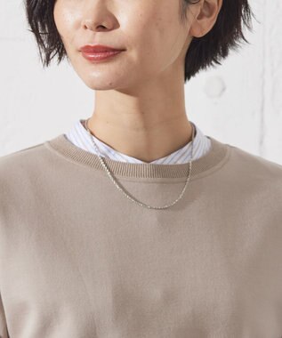 J.PRESS LADIES 【3way】ダブルリングラリエット ネックレス シルバー系