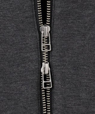 ANY L ダンボールＷジップパーカー チャコール