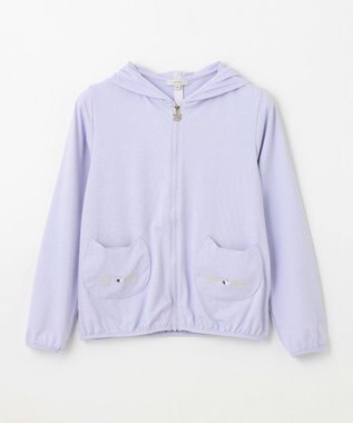 ANY KIDS サラサラ UVカット パーカー サックスブルー