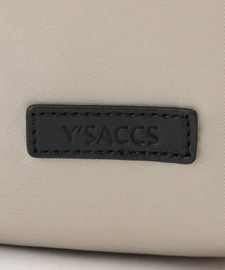 Y'SACCS NEWナイロン×レザーコンビシリーズ　前ポケットラージリュックサック グレー