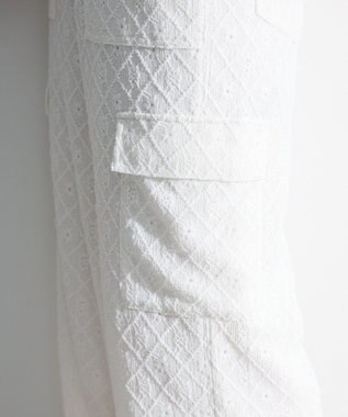 Green Parks ・ＳＵＧＡＲ　ＳＰＯＯＮ　カットレースカーゴパンツ Off White
