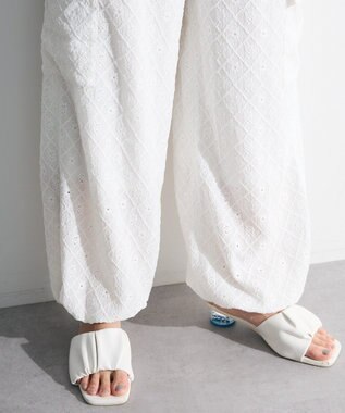 Green Parks ・ＳＵＧＡＲ　ＳＰＯＯＮ　カットレースカーゴパンツ Off White