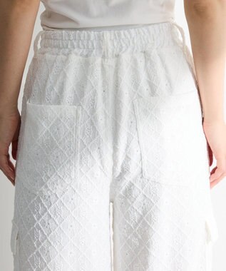 Green Parks ・ＳＵＧＡＲ　ＳＰＯＯＮ　カットレースカーゴパンツ Off White