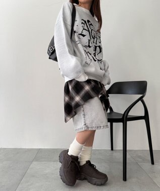 WEGO 厚底ボリュームダッドスニーカー ブラウン