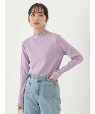 earth music&ecology テレコリブメローハイネックインナー