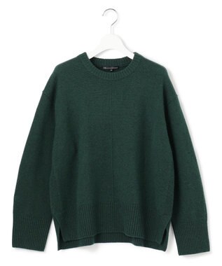 23区 【洗える】カシミヤブレンド クルーネック ニット グリーン系