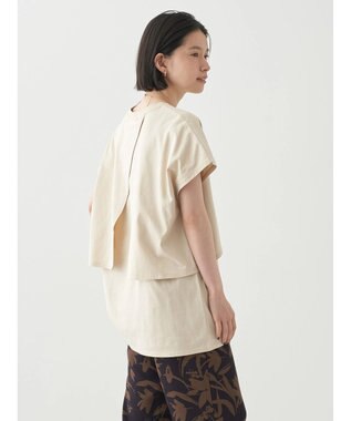 AMERICAN HOLIC レイヤードフレンチスリーブカットチュニック Ivory