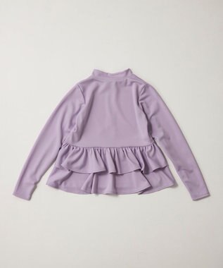 OP／FILA 【Ocean Pacific】フリル切り替えラッシュガード パーカー パープル