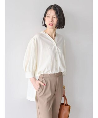 AMERICAN HOLIC 接触冷感　袖ボリュームブラウス Ivory