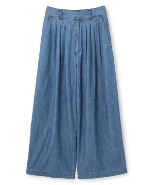 uncrave ライトデニム ワイドパンツ ブルー（クリスウェブ佳子さん着用）