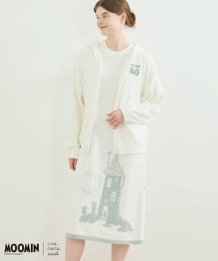 une nana cool 【ムーミン】 MOOMIN * une nana cool  なめらかふわふわフルジップパーカー BE