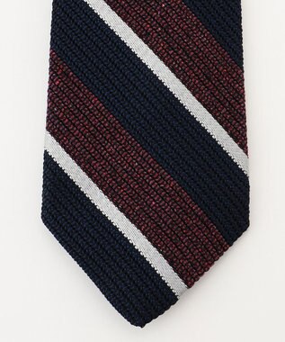 J.PRESS MEN 【KUSKA×J.PRESS ALL HANDMADE GRENADINE COLLECTION】レジメンタル ネクタイ ワイン系2