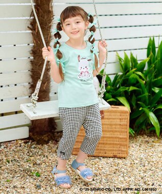 ANY KIDS 【any FAM ×サンリオキャラクターズ】ミラクルスパンコール Tシャツ ポチャッコ×ミント