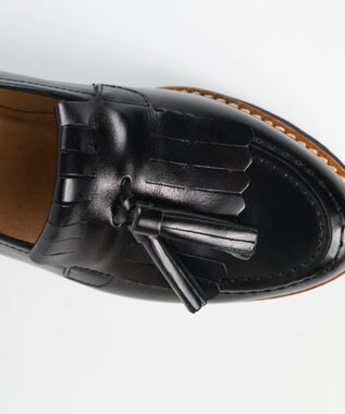 BONTRE 【BONTRE/ボントレ】厚底キルトタッセルローファー/16952-UA ブラック