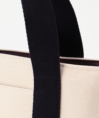 LA BAGAGERIE 【maison vert】 【ペーパー素材・撥水キャンバス】キャンバスコンビかごバッグ ナチュラル