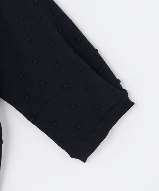 組曲 L 【先行予約・WEB限定】ポップコーンアーガイル5分袖 ニット ネイビー系