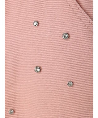 earth music&ecology ビジューデニムミニスカート Pink