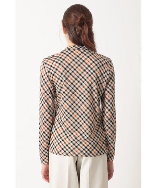 DAKS ファインメリノ ハイネックカットソー ハウスチェック