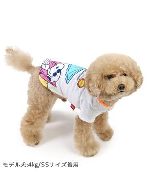 PET PARADISE スヌーピー UV反応 色が変わるTシャツ 《ビーチ柄》 小型犬 ブルー