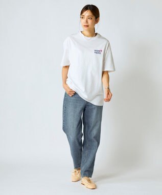 OP／FILA 【Ocean Pacific】フラワーバックプリントTシャツ ホワイト