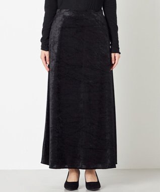 NAVE 【ReNAVE】クラッシュベロア スカート ブラック系