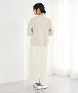 CRAFT STANDARD BOUTIQUE リングドットボタンカーディガン Ivory