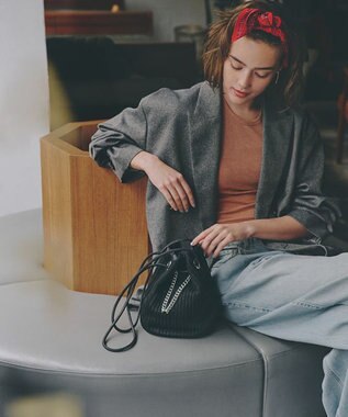 LeSportsac CHAIN CROCHET SM BUCKET/ブラッククロシェ ブラッククロシェ