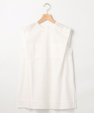 組曲 【先行予約・WEB限定】エンブロイダリーレースノースリーブ ブラウス