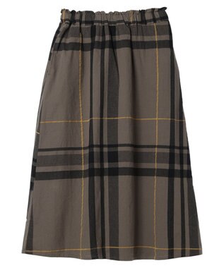 CRAFT STANDARD BOUTIQUE 先染めチェック（大）スカート Khaki