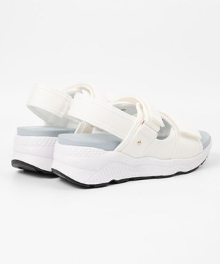 BONTRE 【PRECIEUX JOUET/プレシュウジュエ】ダブルベルトシャーリングゴムスポーツサンダル/009PJ ホワイト