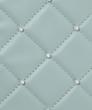 WEGO 【痛バ＆推し活グッズ】パールキルティングアクリルスタンドポーチ サックス