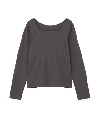 AMERICAN HOLIC 【2WAY】スクエアネックプルオーバー Charcoal Gray