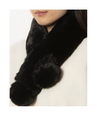 UNBILLION カシュネ cache nez / フェイクファーマフラー ブラック