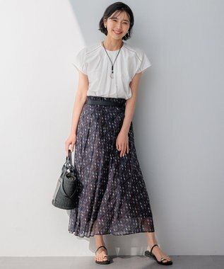 23区 S 【洗える】シャルマンエンブロイダリー Tブラウス ホワイト系