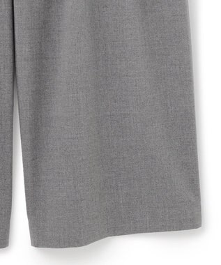 BEIGE， 【セットアップ対応・洗える・Precious 10月号掲載】ZEPHYR / ウールライクタックベルトワイドパンツ Top Gray