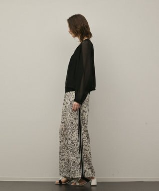 GRACE CONTINENTAL ノーカラーカラミブルゾン ブラック