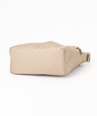 LA BAGAGERIE モノグラム　スクエアナイロンショルダー　Sサイズ ゴールド