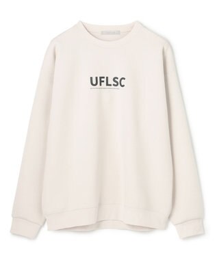 UNFILO MENS 【男女兼用】BEAUTY FORM JERSEY ロゴ クルー グレージュ