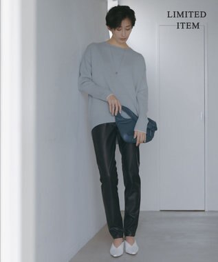 ICB L 【WEB限定】ファインメリノバルキー プルオーバー ミストグリーン系