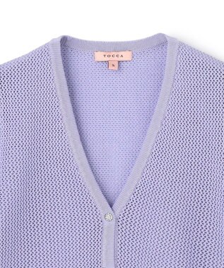 TOCCA 【星風まどかさん着用】SOLAR GLOW KNIT カーディガン ライラック系