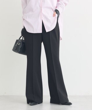 earth music&ecology センターシームフレアパンツ Black