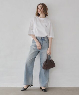 WEGO 【ユニセックス着用ITEM/MLサイズ展開】U.S. POLO ASSN.別注 接触冷感T（SS） ホワイト