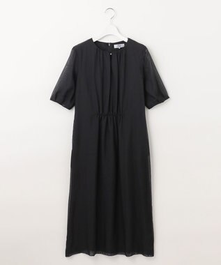 J.PRESS LADIES L 【WEB限定カラーあり・洗える】 ブライトスパンボイル ワンピース ブラック系