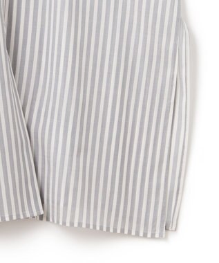 ICB 【接触冷感・洗える】 キュプラローンストライプ ワンピース ティールグレーストライプ系