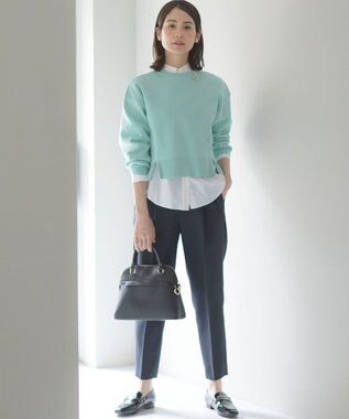 組曲 コットンシャーティング ベーシックシャツ アイボリー系