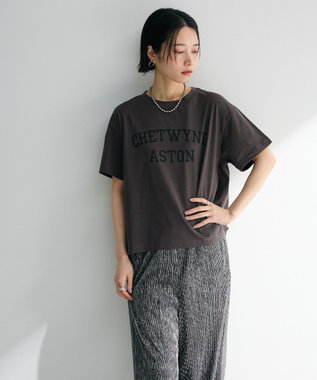 Green Parks 汗染み防止カレッジロゴボックスＴシャツ Charcoal Gray