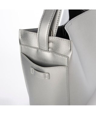 UNBILLION カシュカシュ cachecache / ミニトート付サイドポケット2wayトーバッグ シルバー