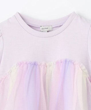 ANY KIDS レインボー チュール チュニック ラベンダー系