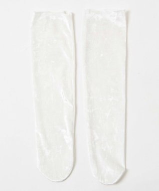 WEGO ベロアソックス ホワイト